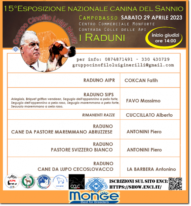 gruppo cinofilo luigi nerilli expo 2023 expo nazionale del Sannio 2023