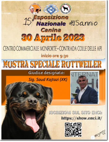 gruppo cinofilo luigi nerilli expo 2023 expo nazionale del Sannio 2023